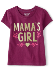 Camiseta con gráfico Mama's Girl para bebés y niñas pequeñas