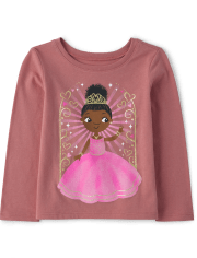 Baby And Toddler Girls Princess Graphic Tee