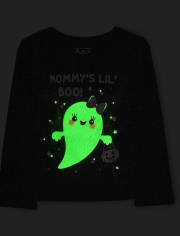Baby And Toddler Girls Glow Mommy's Lil' Boo Graphic Tee