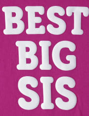 Baby And Toddler Girls Big Sis Graphic Tee