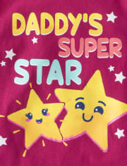 Baby And Toddler Girls Family Graphic Tee 3-Pack