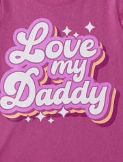 Baby And Toddler Girls Family Graphic Tee 3-Pack