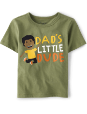 Baby And Toddler Boys Dad's Dude Graphic Tee