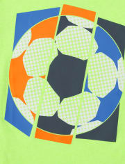 Camiseta estampada de fútbol para bebés y niños pequeños