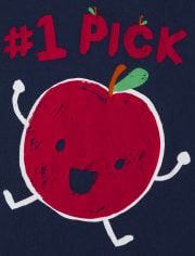 Baby And Toddler Boys Apple Graphic Tee