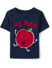 Baby And Toddler Boys Apple Graphic Tee