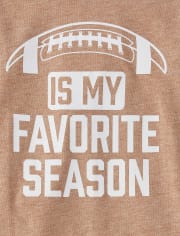 Camiseta unisex con gráfico de temporada de fútbol para bebés y niños pequeños