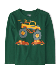 Baby And Toddler Boys Monster Truck Graphic Tee