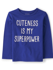 Baby And Toddler Boys Cuteness Graphic Tee