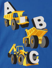 Lot de 3 t-shirts graphiques éducatifs pour bébés et tout-petits garçons