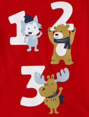 Lot de 3 t-shirts graphiques éducatifs pour bébés et tout-petits garçons