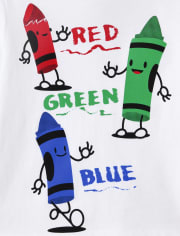 Lot de 3 t-shirts graphiques éducatifs pour bébés et tout-petits garçons