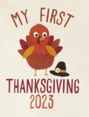 Unisex Baby First Thanksgiving Graphic Bodysuit