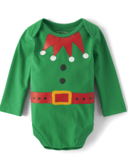 Unisex Baby Elf Suit Graphic Bodysuit