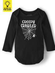 Unisex Baby Glow Creepy Crawler Graphic Bodysuit