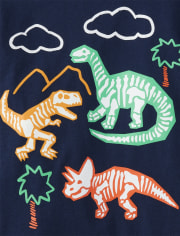 Baby And Toddler Boys Vehicle Dino Graphic Tee 4-Pack
