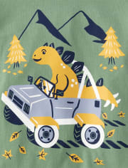 Baby And Toddler Boys Vehicle Dino Graphic Tee 4-Pack