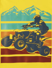Camiseta con gráfico de quad para niños