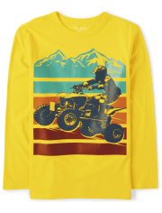 Camiseta con gráfico de quad para niños