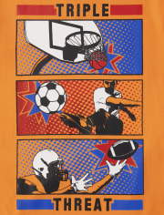 Boys Triple Threat Graphic Tee