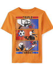 Boys Triple Threat Graphic Tee
