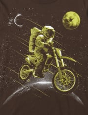Camiseta con estampado de astronauta para niños