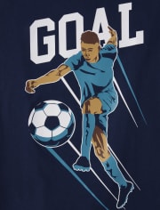 Boys Soccer Goal Graphic Tee