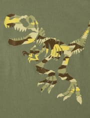 Boys Camo Dino Graphic Tee