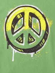 Boys Peace Sign Graphic Tee