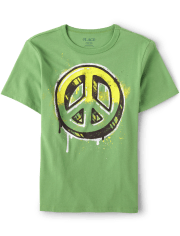 Boys Peace Sign Graphic Tee