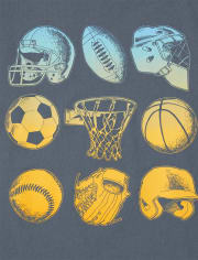 Boys Sports Icons Graphic Tee