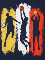 Boys Basketball Player Graphic Tee