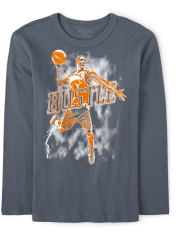 Camiseta con gráfico Hustle para niños