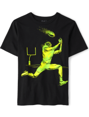 Boys Football Player Graphic Tee