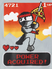 Camiseta con gráfico Pizza Ninja para niños