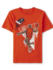 Boys Basketball Player Graphic Tee