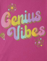T-shirt graphique Genius Vibes pour fille