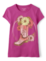 Girls Boots Graphic Tee