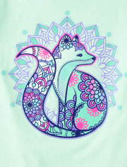 Girls Fox Graphic Tee