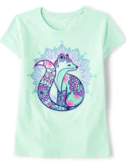 Girls Fox Graphic Tee