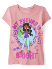 Camiseta con gráfico del futuro para niñas