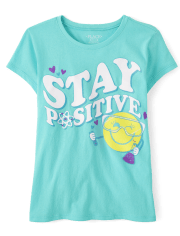 Girls Stay Positive Graphic Tee