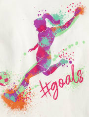 Girls Soccer Goals Graphic Tee