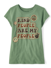 Girls Kind People Graphic Tee