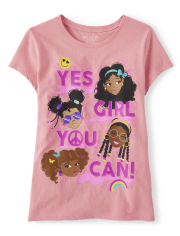 Girls Yes You Can Graphic Tee