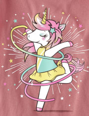 Girls Unicorn Dancer Graphic Tee