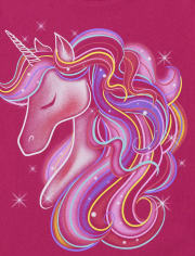 Girls Unicorn Graphic Tee