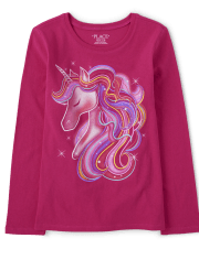 Girls Unicorn Graphic Tee