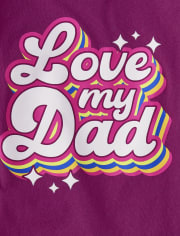 Camiseta con gráfico Girls Love Dad