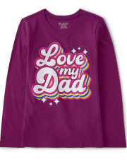 Camiseta con gráfico Girls Love Dad